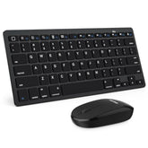 OMOTON Bluetooth Keyboard & Mouse Combo, Wireless Set for iPad Pro 13/11 (2024)/12.9, 10th/9th/8th/7th Gen, Air 6/5/4 and Other Bluetooth Enabled Devices (Black)