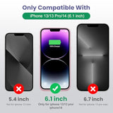 Upgraded 7500mAh Ultra-Slim Portable Extended Charger Cover for iPhone 13/13 Pro/14 (6.1 Inch) - Pink