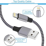 2-Pack iPhone Fast Charger Dual USB Wall Adapter with 6ft Lightning Cable