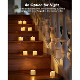 12Pack 400+Hour Remote Control Flameless Candles, 2/4/6/8H Timer Led Votive Candles, Battery Operated Tea Lights For Wedding Table Centerpiece, Holidays, Halloween Pumpkins, Christmas Decor