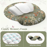 Desk Mat Set, Desk Mat With Wrist Support Stitched Edges, Large Mouse Pad With Wrist Rest, Mouse Pad For Computer Keyboard Home Office Women (Green)