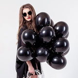 105PCS Black Balloon Kit in 4 Sizes for Arches, Birthdays, Weddings, New Year & Holidays