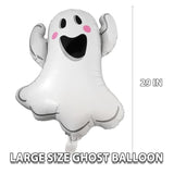 3 Pack 29 Inch Ghost Foil Balloons Spooky Halloween Party Decorations