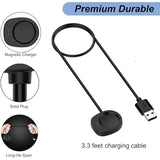 Charger for Amazfit Watch Balance 2/T-Rex 3 Pro/Helio Strap/Active 3/Active Max, Replacement USB Charging Cable Cord Dock for Amazfit Smartwatch