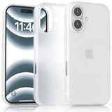 For Iphone 16 Case Clear, Sturdy Matte Frosted Translucent Minimalist Phone Case With Slick Substantial Protective Plastic Cover For Iphone 16- Frosted Clear