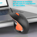 Wired Office Mouse, Ergonomic Design, Anti-Slip Silicone Grip, 600/1000/1600 Dpi Adjustable, 5Ft Cable, Compatible With Multiple Systems, For Office, School, Home (Black)
