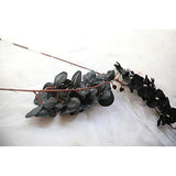 8 Heads Faux Black Orchid,40" Bouquets 2 Stem Phalaenopsis No Fade Petals Fake Flowers Forever Plants For Home Decoration, Office Decor,Wedding Party Decoration