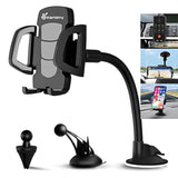 Car Phone Holder Mount, 3-In-1 Universal Cell Phone Holder Car Air Vent Holder Dashboard Mount Windshield Mount Fit For Iphone 16 15 14 13 Pro Max, Samsung S24 S23 Lg Sony And More
