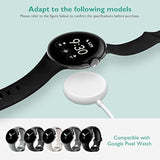 For Google Pixel Watch Charger, Replacement Usb-C Charger Stand Compatible With Google Pixel Watch Gen 1 Magnetic Portable Charging Cable Power (White)