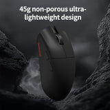 M3Xs Mini Wireless Gaming Mouse,Tri-Mode 2.4G/Usb-C/Bluetooth,Up To 26000Dpi,Paw3395 Optical Sensor Lightweight 45G,5 Programmable Button,Computer Mouse For Laptop,Pc,Mac-B