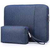 15-16 Inch Laptop Sleeve Bag Set For Macbook Pro 16 M4/M3/M2/M1 Pro/Max, 15" Surface Book, Notebook Case For 15" 15.6" Hp Dell Lenovo Thinkbook Asus Acer Samsung Huawei, Navy Blue