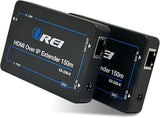 HDMI Over Ethernet Extender with CAT5/CAT6, Upto 330 Feet - HDMI Loop Out - 1080P Full HD Signal Distribution with Support for one to Many Connection.