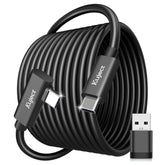 Link Cable 16Ft Compatible For Quest 3S/3, Quest 2/Pro, Pico 4, Vr Headset Accessories Cable For Rift S/Steam Vr Games, Usb 3.0 Type C To C High Speed Data Transfer Charging Cord For Gaming Pc