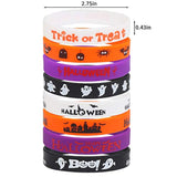 Halloween Silicone Wristbands,40 Pcs Rubber Bracelets Halloween Party Favor Trick Or Treat Gifts And Goodie Bag Fillers