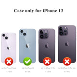 For Iphone 13 Case With Card Holder, Flower Magnetic Back Flip Case For Iphone 13 Wallet Case For Women, Protective Case Phone Case For Iphone 13,Mint