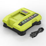 Replacement For Ryobi 40V Battery Charger Op401 Rapid Charger For Ryobi 40V Battery Compatible With Op4015 Op4026 Op4030 Op4040 Op4050 Op4050A Op4060 Op40601