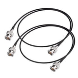 2ft BNC Male to Male HD HDSDI 3G 4K 6K Video Cable for Splitter Converter Monitor Switcher, Supports HD-SDI/3G-SDI Video (2-Pack)