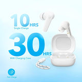 P20i Wireless Earbuds, 10mm Bass, Bluetooth 5.3, 30H, 2 Mics, Water-Resistant