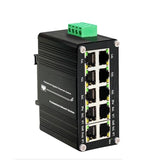 Mini 10 Ports Poe+ Gigabit Ethernet Switch - Industrial-Grade Unmanaged Network Switch With 8 Ports & 2 Uplink Ports,Plug And Play,Din Rail Mount Poe Switch (-40 To 176°F) Ideal For Cctv Ip Cameras