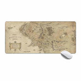 Gaming Mouse Pad Xxl,Extended Large Mouse Mat Desk Pad 35X15In,Stitched Edges Non Slip Mousepad For Computer,Office,Keyboard And Laptop-Retro Earth Map