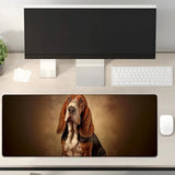 Basset Hound Gaming Mouse Pad Gifts 31.5" X 11.8", Non-Slip Rubber Base Mousepads For Computers Laptop School Office Home Accessories Decor, Mouse Pad, Keyboard Desk Mat