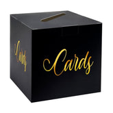 Black Gold Card Box Money Envelope Gift Card Holder Wedding Baby Shower Birthday