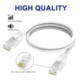 Cat 6 Ethernet Cable 150 Ft-White, High Speed Internet Cable (6 Colors For Sel