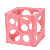Pink Balloon Sizer Cube: 1-10" Arch & Decor Tool