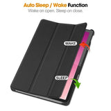 Case For Lenovo Tab P12 12.7 Inch 2023, Folding Folio Ultra-Thin Smart Pu Leat