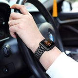 Metal Band Compatible with Fitbit Versa 2 1 and Lite Edition, Solid Stainless Steel Strap Replacement Wristband Business Bracelet, Black