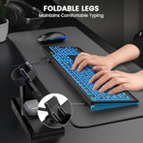 Large Print Backlit Keyboard, Wired Usb Lighted Computer Keyboard With 7-Color