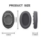 Wh-1000Xm3 Earpads, Wh1000Xm3 Ear Pads/Ear Cushion/Ear Cover Replacement Compatible With Sony Wh-1000Xm3 Headphone, With Softer Protein Leather, Noise Isolation Memory Foam