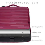 17.3 Inch Laptop Sleeve Case Water-Resistant Shockproof Notebook Case Bag With Handle And Accessory Bag Compatible With 17.3" Dell/Hp/Thinkpad Ideapad/Asus Vivobook,Wine Red
