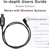 BAOFENG CH340 USB Programming Cable, Support Chirp for BF-F8HP Pro,UV-5R Mini, 5RM,UV-5R,UV-5G Plus,UV-82(HP),UV-5G Plus,UV-32,GM-15PRO,5RH Pro,GM-5RH,K5 Plus,TD-H8,TD-H3,H3 Plus,TD-V2 Ham Accessories