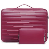 17.3 Inch Laptop Sleeve Case Water-Resistant Shockproof Notebook Case Bag With Handle And Accessory Bag Compatible With 17.3" Dell/Hp/Thinkpad Ideapad/Asus Vivobook,Wine Red