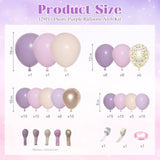 Dusty Purple Balloon Arch Kit 130 Lavender, Pink & Rose Gold Balloons for Party Decor