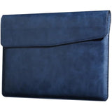 Leather Laptop Sleeve 13 Inch Compatible With Macbook Air M4 M3 M2 M1 2025-2018?Macbook Pro M2 M1 2025-2016,Wear-Resistant And Scratch-Resistant Protective Case Cover,Blue