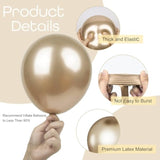 129Pc Chrome Gold Balloons Mixed Sizes 18In Champagne Arch Party Decor