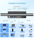 14 Inch Fhd Portable Touchscreen Monitor With Hdmi Vga Dvi Ports Compatible With Laptops Pc Ps5/4, Industrial, Pos, Kiosk, Screen Extender 1920×1200 Hdr Ips Small Touch Screen Display 500 Nits