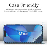 2 Pack Screen Protector Designed For Iphone 14 Plus, Iphone 13 Pro Max 6.7-Inch Tempered Glass Flim, 9H Hardness, Anti-Scratch, Bubble Free, Easy To Install, Case Friendly