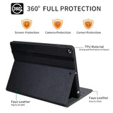 Ipad Case 10.2 Inch 9Th/8Th/7Th Generation With Pencil Holder And Pocket, Mult
