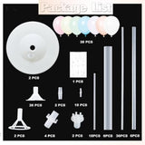 Rose Gold 80th Birthday Balloons: Latex & Confetti Party Decor