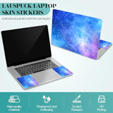 Laptop Skin Sticker Decal, 12" 13" 13.3" 14" 15" 15.4" 15.6 Inch Personalized Universal Vinyl Notebook Skin Sticker Cover Art Protector Decal With Free 2 Wrist Pads, Nebula Galaxy