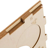 9 Holes Collapsible Wood Balloon Sizer Cube Box - 2" To 10", Measurement Tool For Birthday, Wedding, Party Decorations & Arches (12" X 12" X 12")