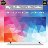 Usb To Hdmi Cable, Usb To Hdmi Adapter For Monitor, Usb 3.0 Male To Hdmi Male