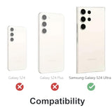 For Samsung Galaxy S24 Ultra Case 2024 Metal Hard Phone Case Cover Case Para Screw(With Soft Screen Protector) Heavy Duty Rugged Military Grade Black Red