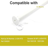 13.3V Charger Compatible With Somfy Sonesse Wirefree Plug-In Charger For Sonesse St30 & R28 Motors - 8-Hour Charge, And Extended Reach Cable