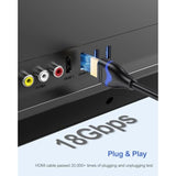 4K Hdmi Cable 4Ft, High Speed Hdmi 2.0 Cable 4 Foot Ultra Hd Hdmi To Hdmi Cord