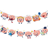 Brain Party Banners Funny Brain Theme Garlands for Birthday Baby Shower Decor
