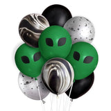 Xo, Space Alien Party Balloons - 24 Pk, 12" | Martian Kids Decorations, Ufo Birthday Supplies, Astronaut Bday Accessories, Galaxy Decor